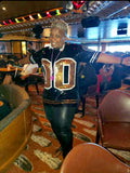 Black and Gold Sequin Numbered Jersey - Poree's Embroidery