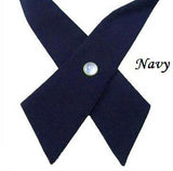 Navy Blue Cross Tie - Poree's Embroidery