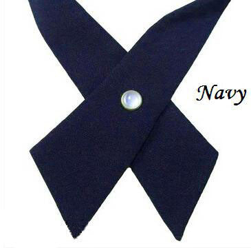 Navy Blue Cross Tie - Poree's Embroidery